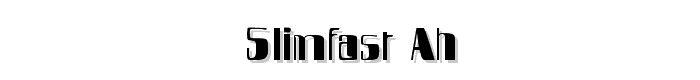 SlimFast AH font